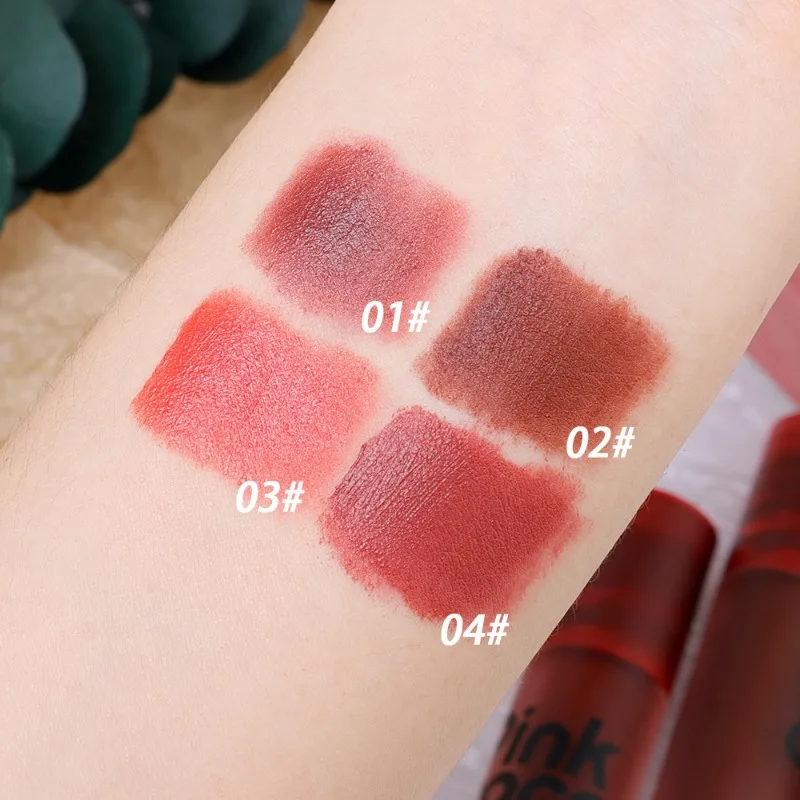 Hydraterende Nude Lipgloss Waterdichte Aanhoudende Bruine Rode Lip Modder Non-Stick Cup Matte Fluwelen Lip Tint Pigment Lip Make-Up Cosmetisch