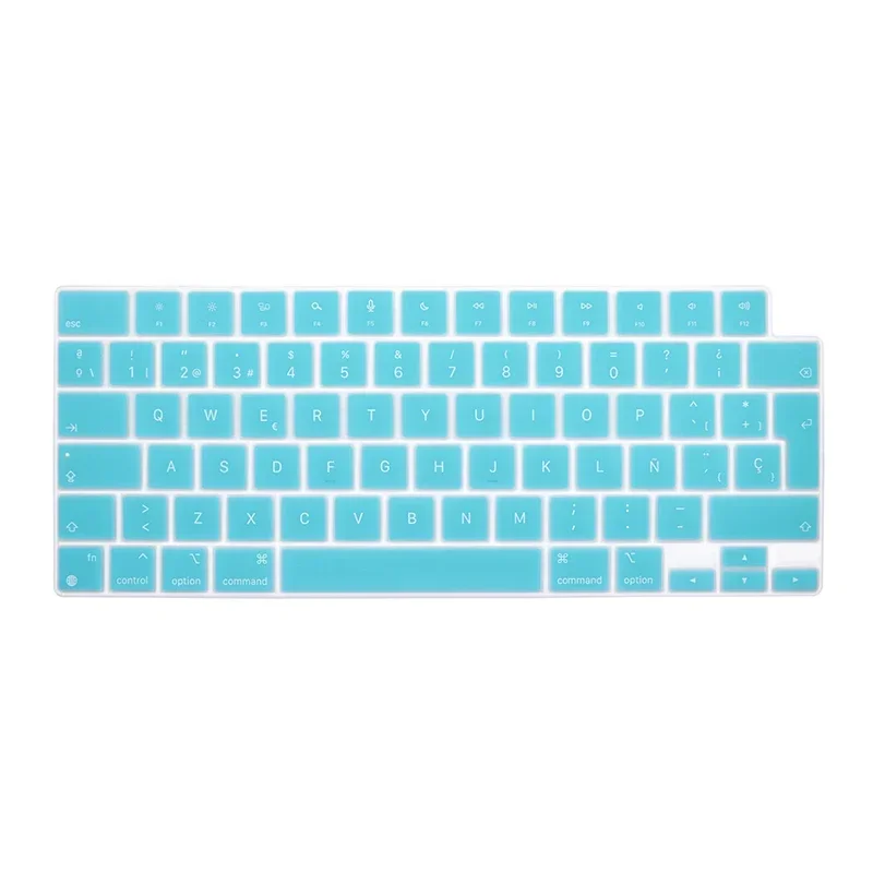 

1 шт., испанский силиконовый чехол для клавиатуры EU для MacBook Pro14 "16" 2025-2021 M4M3M2M1Pro Max Chip для Air 15 "13" M4M3M2 A3240 A3241