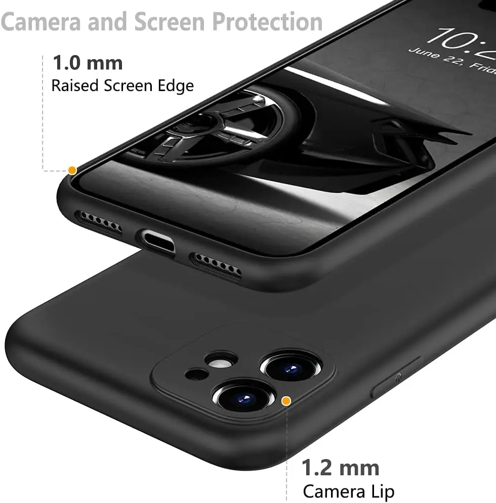 Flüssige Silikonhülle für iPhone 11 12 13 Mini iPhone 14 15 16 Pro Max 16 Plus Cover TPU stoßfeste matte Schutzhülle – Detail 9