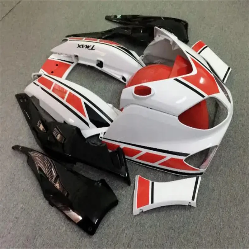 Injection Mold New ABS Fairings Kit Fit for YAMAHA Tmax 500 2001 2002 2003 2004 2005 2006 2007 Bodywork Set Red White