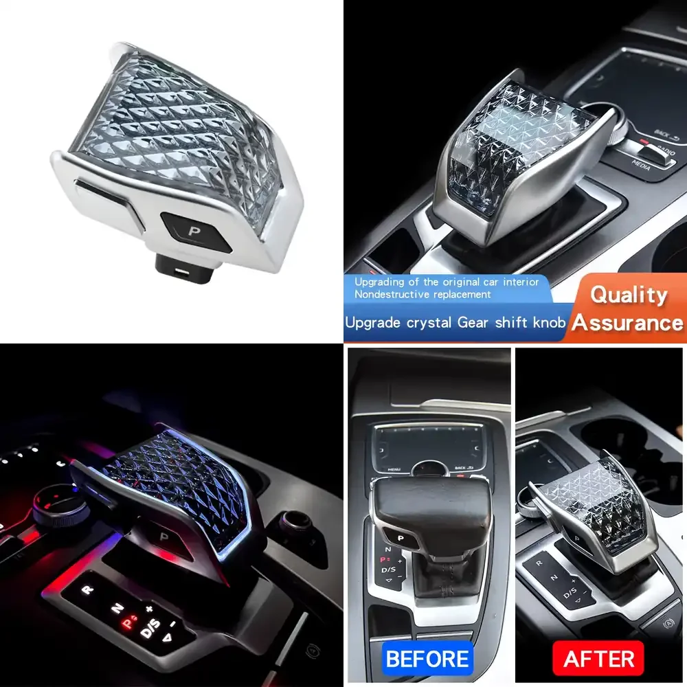 

Crystal LED Gear Shift Knob for A4 A5 A6 A7 Q5 Q7 Q8 A8 S4 S5 S6 S7 RS6 RS7 New Modified Car Accessories Gear Shift