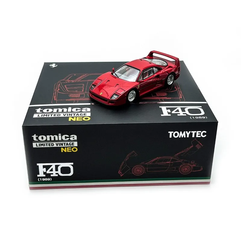 TLV TOMYTEC دييكاست 1/64 مقياس فيراري F40 1989 سبيكة سيارة نموذج لعب للأولاد هدية جمع هدية عيد الميلاد #6