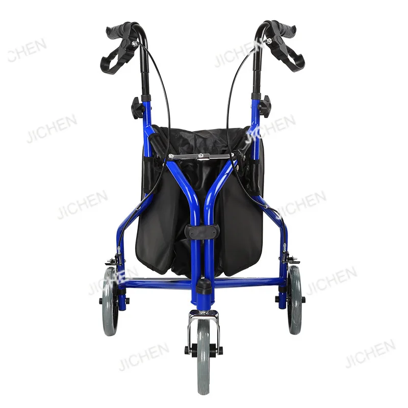 

Тележка для реабилитационного помощника пожилых людей, складная тележка для покупок с тормозом, помощь при ходьбе, вождение трех колес