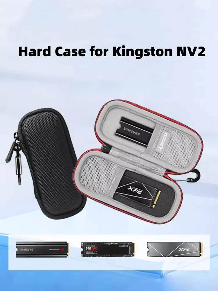 

Hard Drive Case for Kingston NV2,Portable NVMe Internal Solid State Drive Carrying Case for SAMSUNG 990 EVO/990 Pro/970 EVO Plus