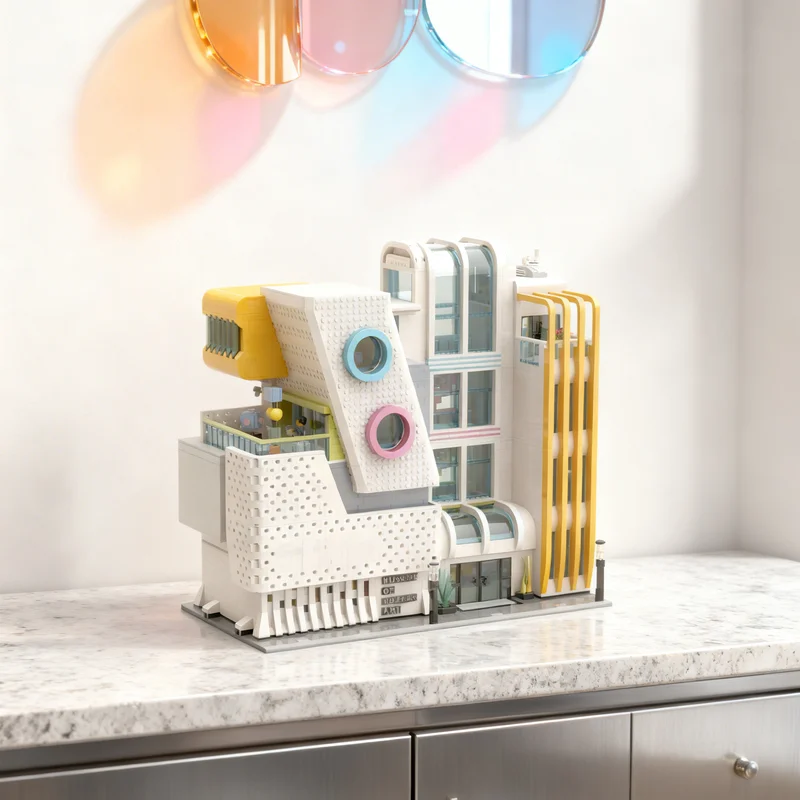 

7859pcs MOC MoMA Museum Of Modern Modular Streetscape Model Building Blocks Toy Gift Creative Display Collectible Desk Premium