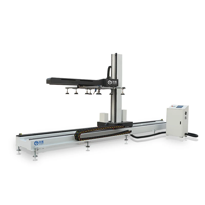 Ground Rail Robot Fully Automated Sheet Metal Loading System for Ground Mobility and Multi Station Operations