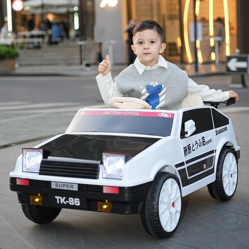 Scooter elétrico infantil com controle remoto, carro de brinquedo para sentar, equipado com quatro rodas, tração nas quatro rodas, novo, quente, TK86, 2024