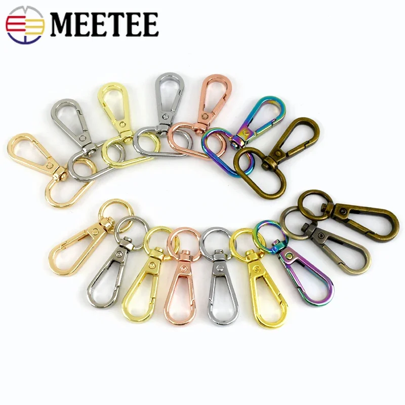 20Pcs 16-50mm Metal Buckles for Bag Strap Webbing Belt Swivel Lobster Clasp Dog Collar Clip Buckle Snap Hook DIY Accessories