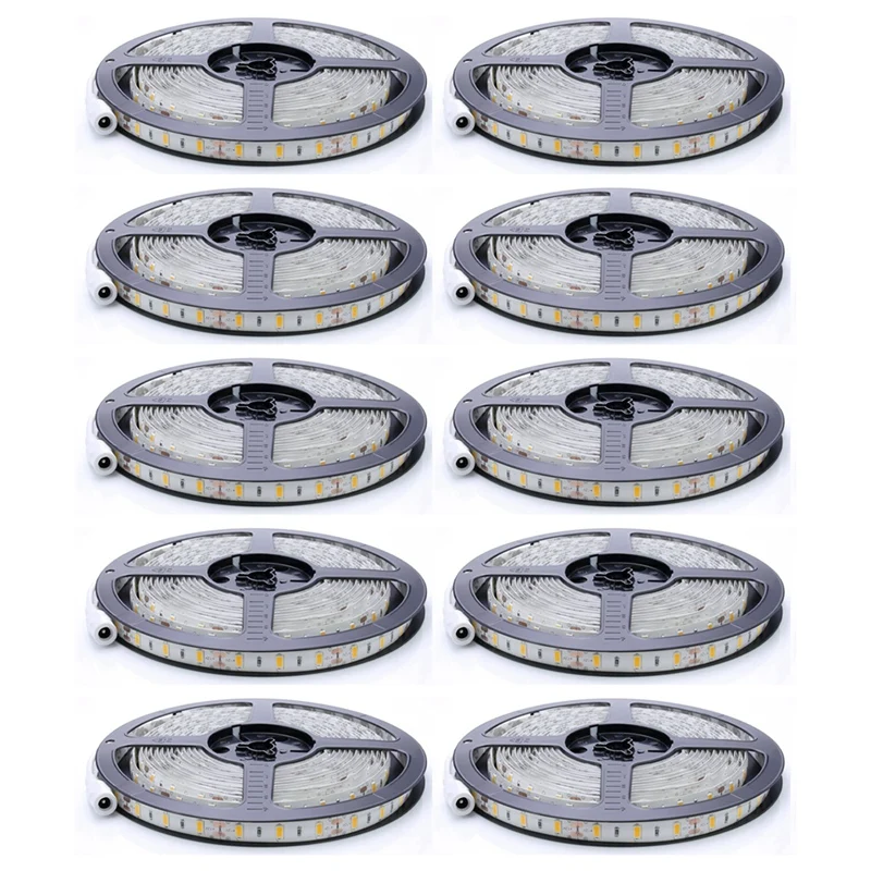 20X Flexible 5M DC 12V 36W SMD 2835X300 Leds IP20 Warm White(3000K) LED Strip Band Lights