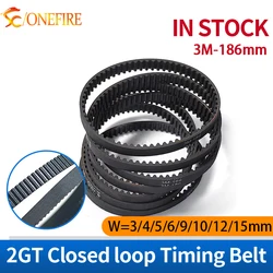 3M-186 toothed belt drive belt HTD186 3M rubber synchronous belt width 3-15mm for Karcher FC3 FC 5 (Premium) vacuum cleaner