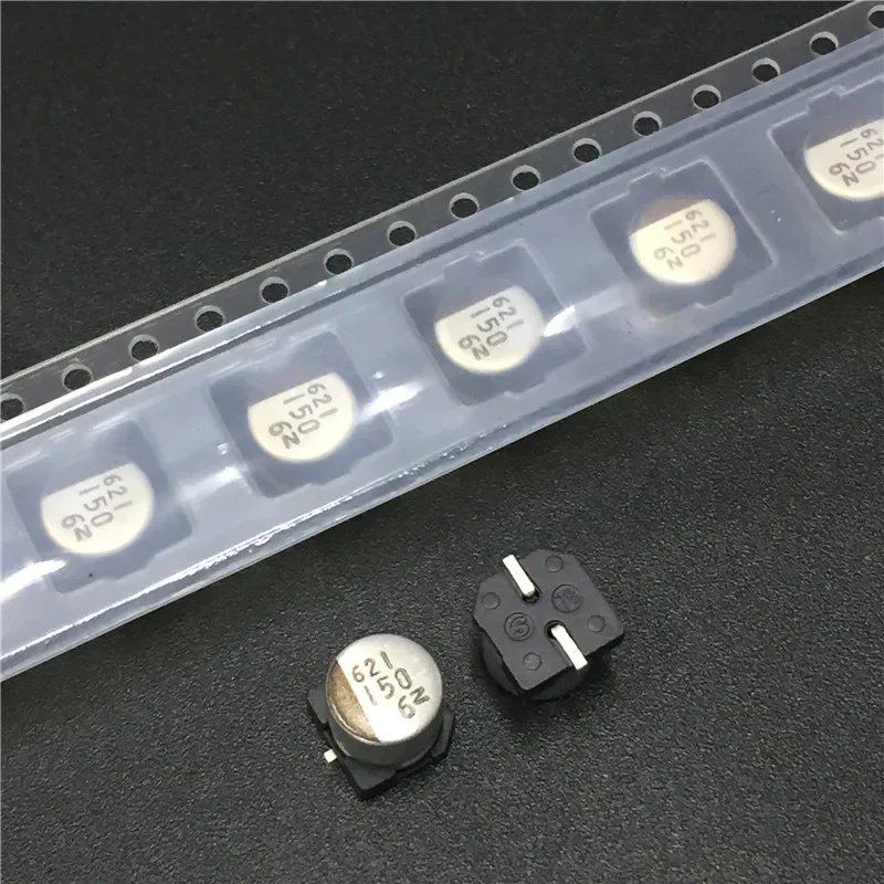 10pcs 150uF 6.3V NACZ series 6.3x6.3mm 6.3V150uF Chip type SMD Audio Electrolytic Capacitor