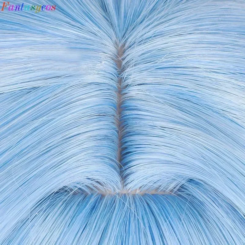 Nikke The Goddess of Victory Helm Helen Cosplay Wig 85cm Wig Blue Wig Cosplay Anime Cosplay Wigs Heat Resistant Synthetic Wigs