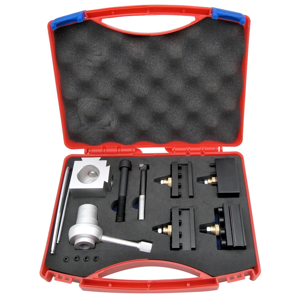 Mini Quick Change Tool CNC Lathe Tool Holder Post Cutter Holder Screw Kit Set Boring Bar Turning Facing Holder Wrench