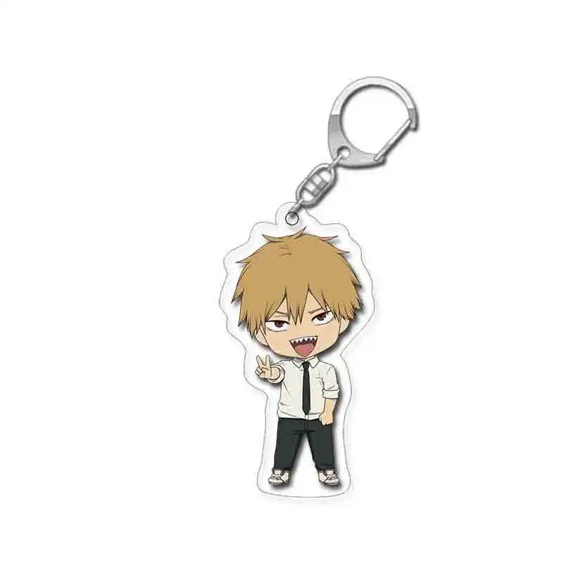 Anime Keychain Women Men Key Chain Cartoon Double Sided Pendant Key Holder Acrylic Jewelry For Boys Girls Birthday Gift