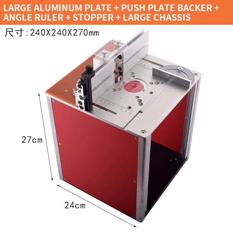 Meja Kerja Kayu Multifungsi dengan Router Listrik, Meja Lipat, Meja Angkat, Mesin Pemotong Chamfer, Mesin Pemotong, dan Meja Slotting