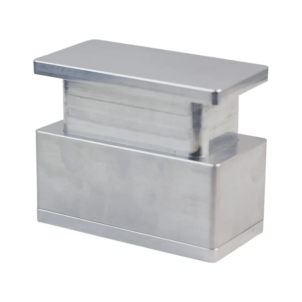 2X4in Rosin Machine Pre-Pressing Plate Pure Aluminum Pre-Pressing Mould Plate with Silicone Box