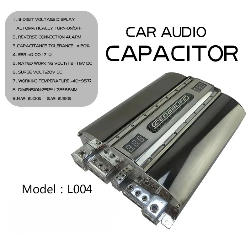 

CEOBBLIFE Автомобильный аудиоконденсатор Farad Hybrid L004 30F, суперконденсатор 30 ФАРАД, аксессуары для автозвука