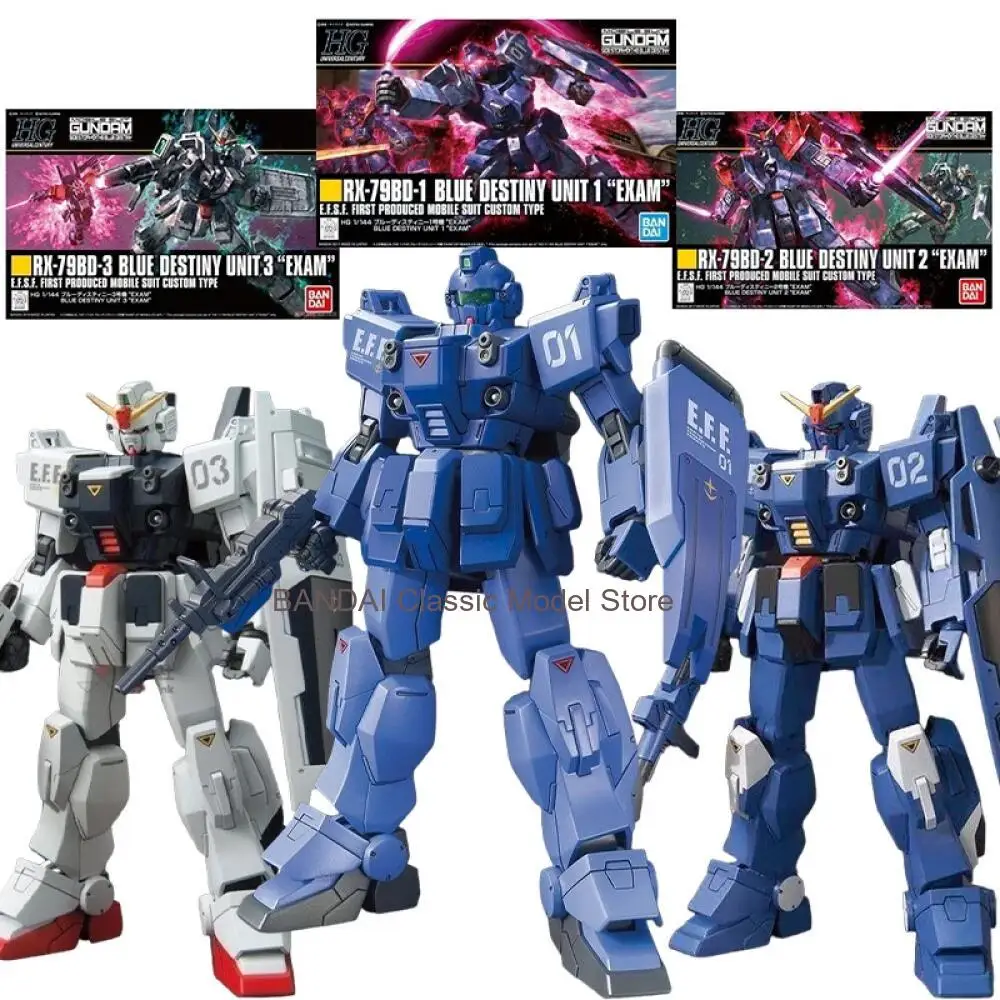 

Фигурки Bandai Blue Destiny Unit: Мобильный костюм Гандам, модель игрушки, Mobile Suit Gundam Side Story The Blue Destiny Anime