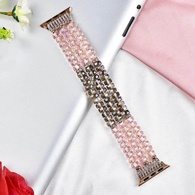 Jewelry+Metal Watch Band For Apple watch band 46mm 45mm 44mm 42mm 41mm 40mm Women wristband for iWatch Ultra 10 9 8 7 6 5 4 3 SE