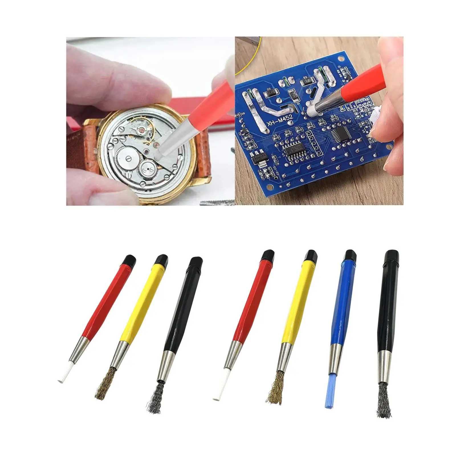 

Набор кистей для царапин, ручка для удаления ржавчины и грязи из стекловолокна для электрических плат