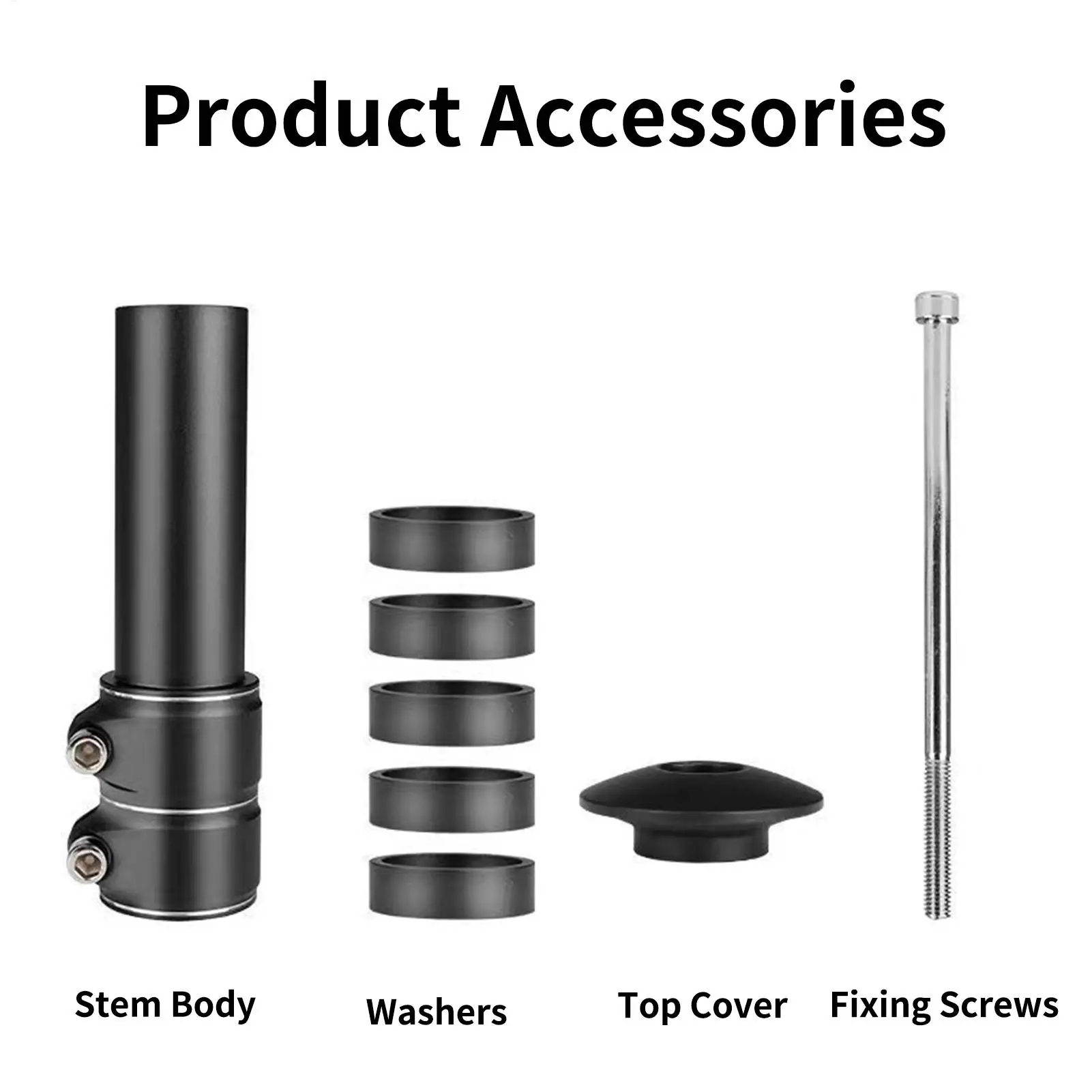 

Bike Stem Riser Aluminium Alloy Adjustable Extender Mountain Bike Handlebar Riser For Road City Exercise Cycling Commuting