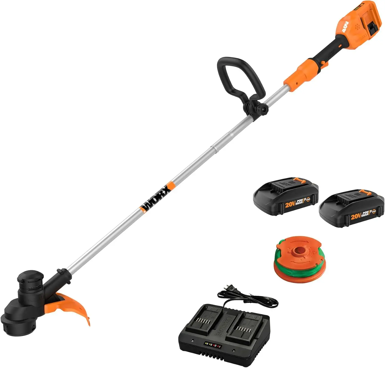 

WG183 40V 13" Cordless String Trimmer (Batteries & Charger Included)