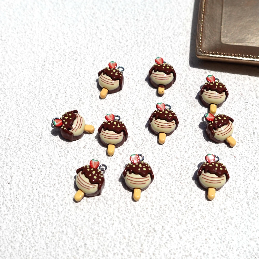 Cute Ice Cream Charms for Earring Bracelets Jewelry Making DIY Pendants Wholesale Bulk