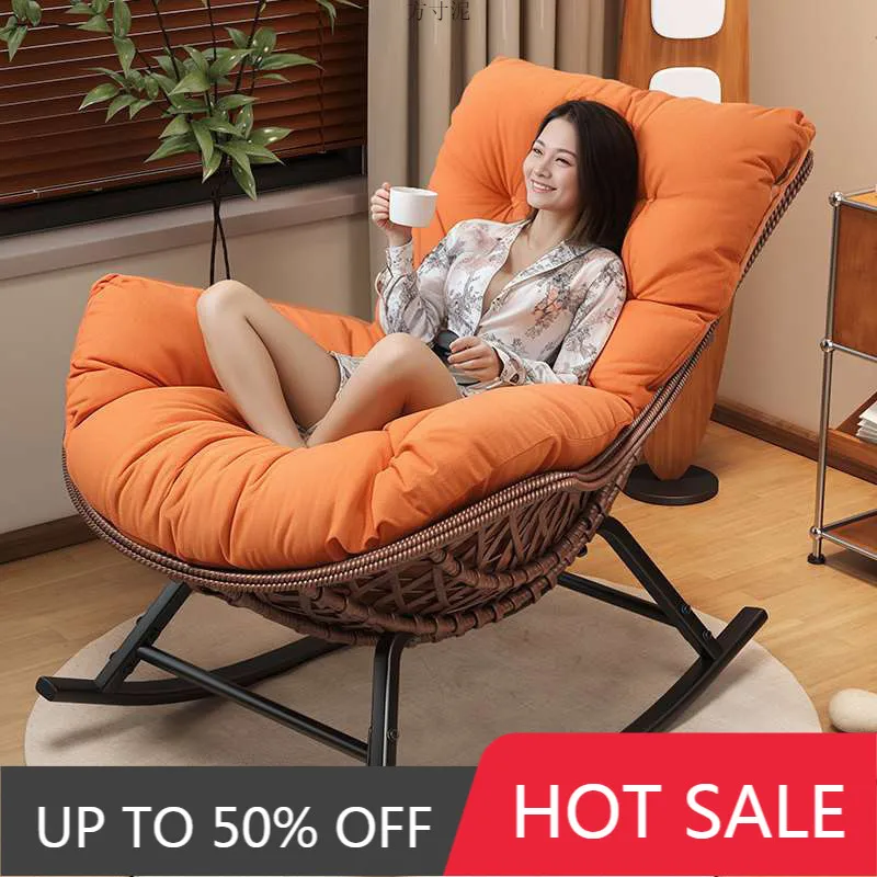 Swinging Lounge Chair,home Balcony,lounge Chair, Anti Vine Woven Lobster Chair, Single Living Room, Adult Outdoor,rocking Chairs