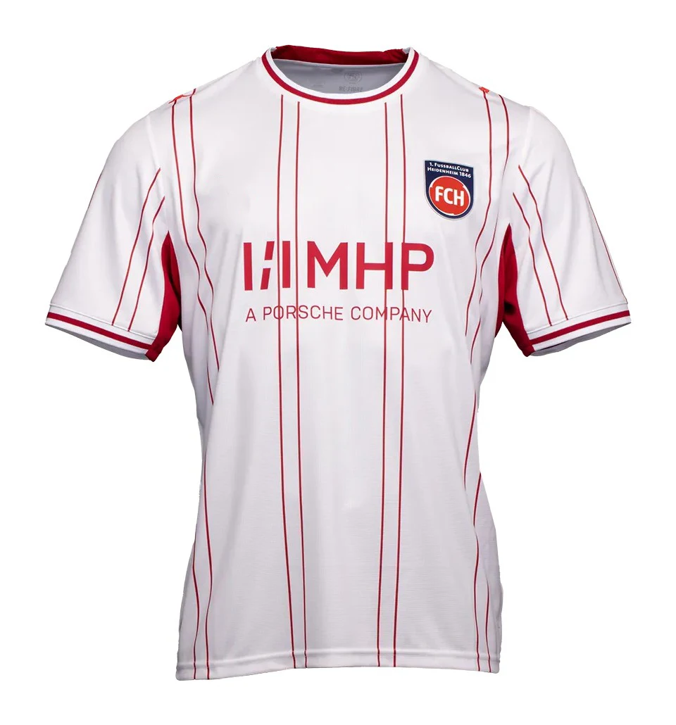 FC Heidenheim 2026/27 Saison Heimtrikot, 3D-Druckdesign Schnell Trocknendes Atmungsaktives T-Shirt, Herren und Damen Mesh Fußball-T-Shirt – Detail 5