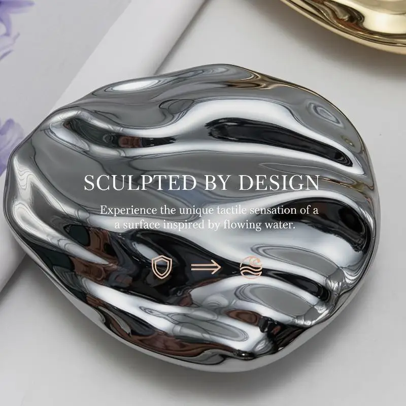 1Pcs Zinc Alloy Empty Solid Perfume Container Rotary Open Close Portable Balm Holder for On-the-Go Scent Touch Up