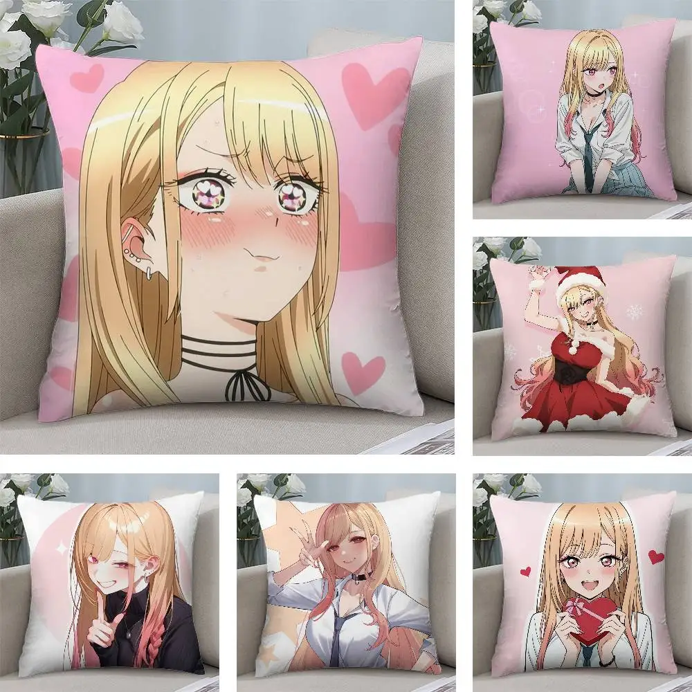 

My D-Dress-Up D-Darling Pillow Case Plush Fabric Soft Pillowcase Double Sided Print Cushion Cover Household Gifts