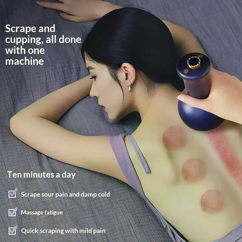 

Wireless Smart Abdominal Massager Chinese Guasha Electric Cupping Massager Hot Compress Vacuum Negative Pressure Suction Cans