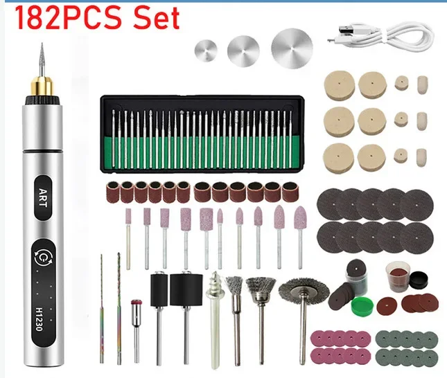 

Mini USB Cordless Handheld Grinding Pen Household Multifunction Small Electric Jade Engraving Polishing Electric Grinding Tool