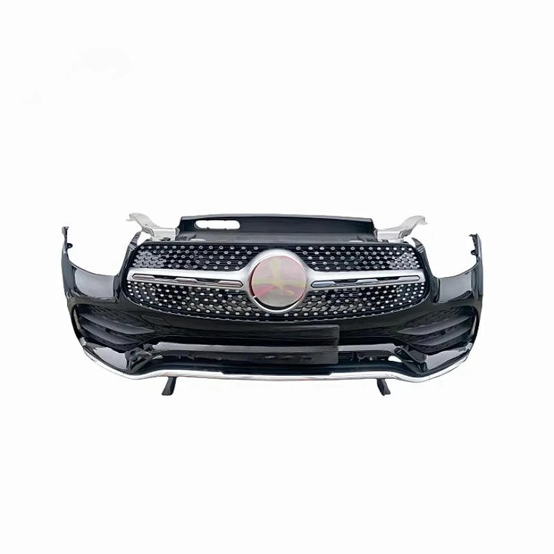 SXLL لـ GLC260 253 مجموعة المصد الأمامي الشبكة الأمامية مجموعة مروحة تبريد خزان المياه الإلكترونية لسيارتك