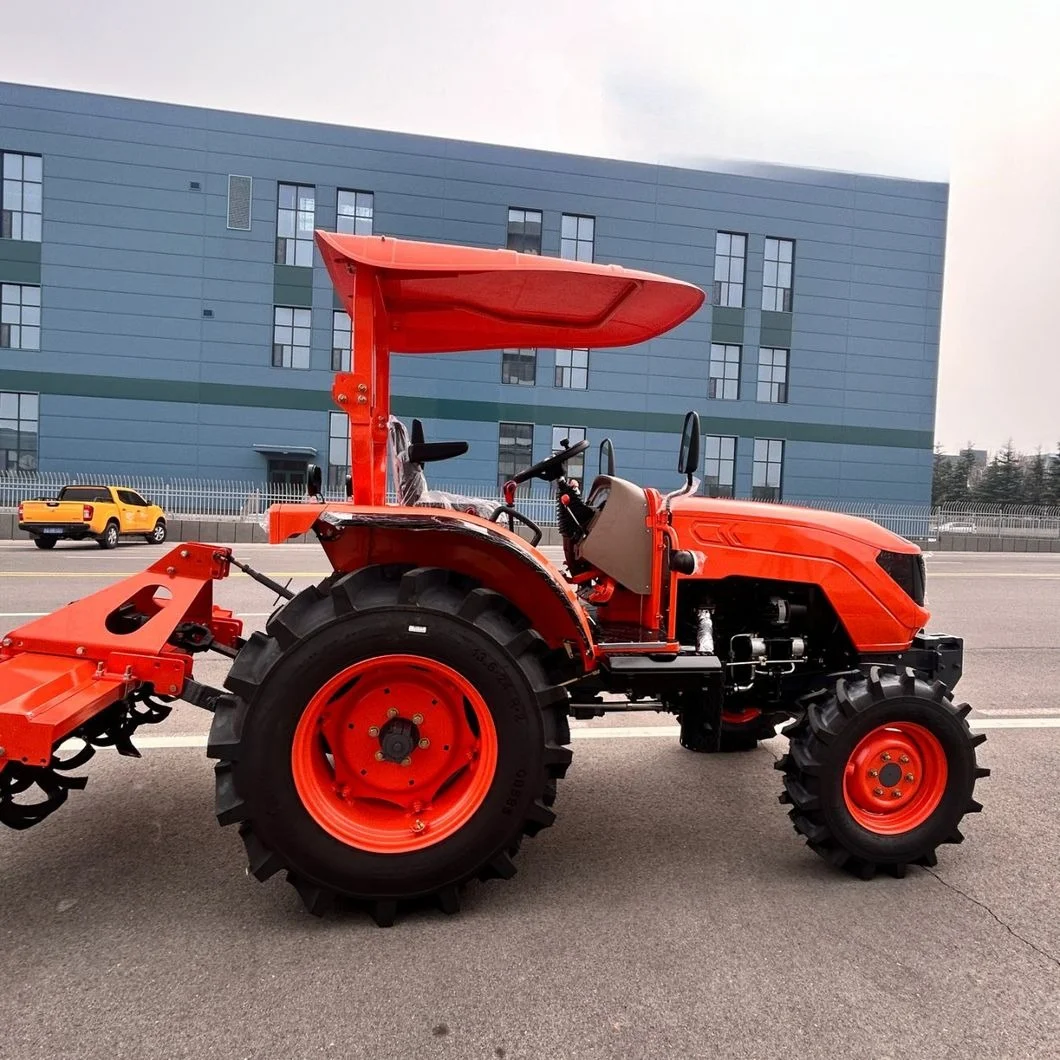 Factory 4Wd 4X4 50Hp  Farming 36.8kw Mini Agricultural Implements Small Farm Compact Garden Lawn Wheel Tractor