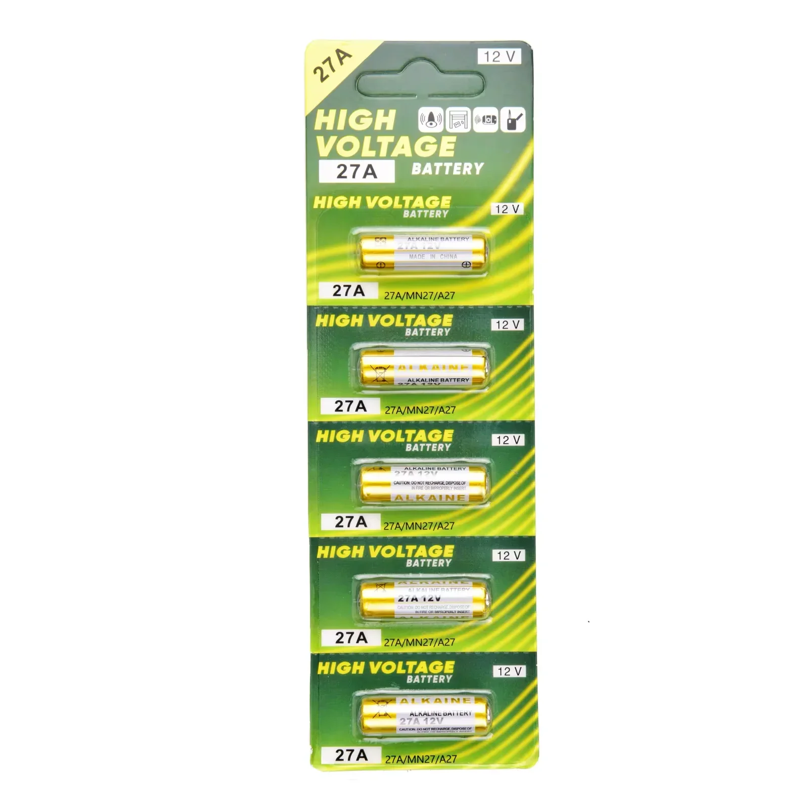 5-50 قطعة A27 27A 12V بطارية قلوية G27A MN27 MS27 GP27A L828 V27GA ALK27A A27BP K27A VR27 R27A لعبة جرس الباب التحكم عن بعد