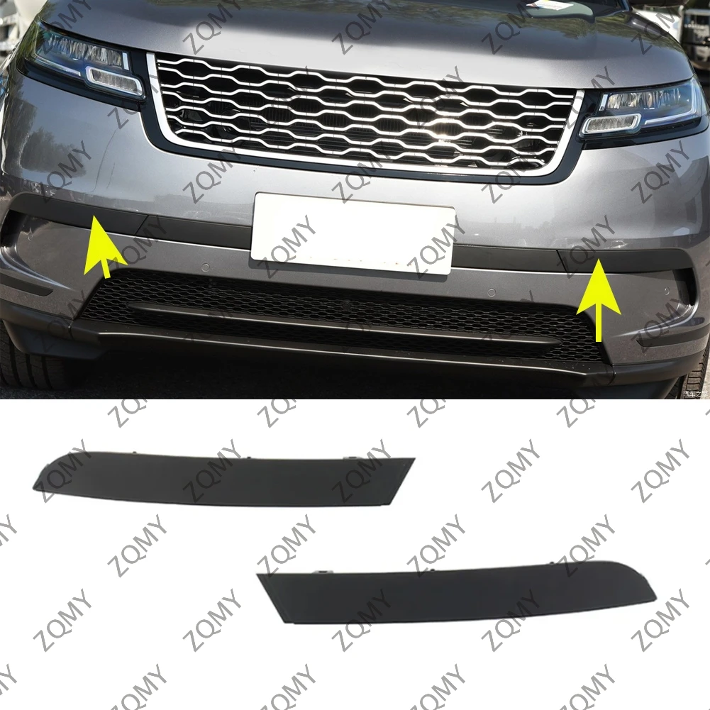 1x Car ABS Front Bumper Trim Bezel Cover For Land Rover Range Rover Velar Base/S/SE Model 2018 2019 2020 2021 LR093506 LR093505