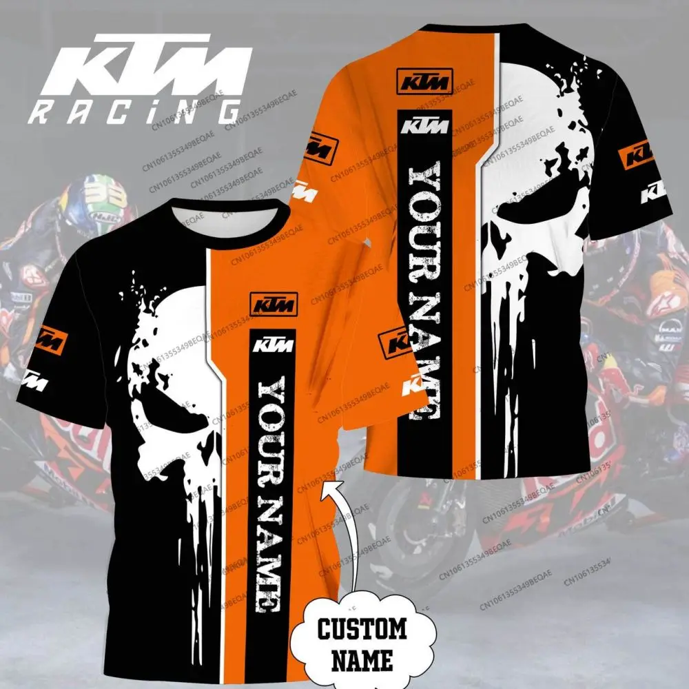 

KTM children's motorcycle T-shirt 2025 summer men's casual sports breathable short-sleeved sportswear casual wear