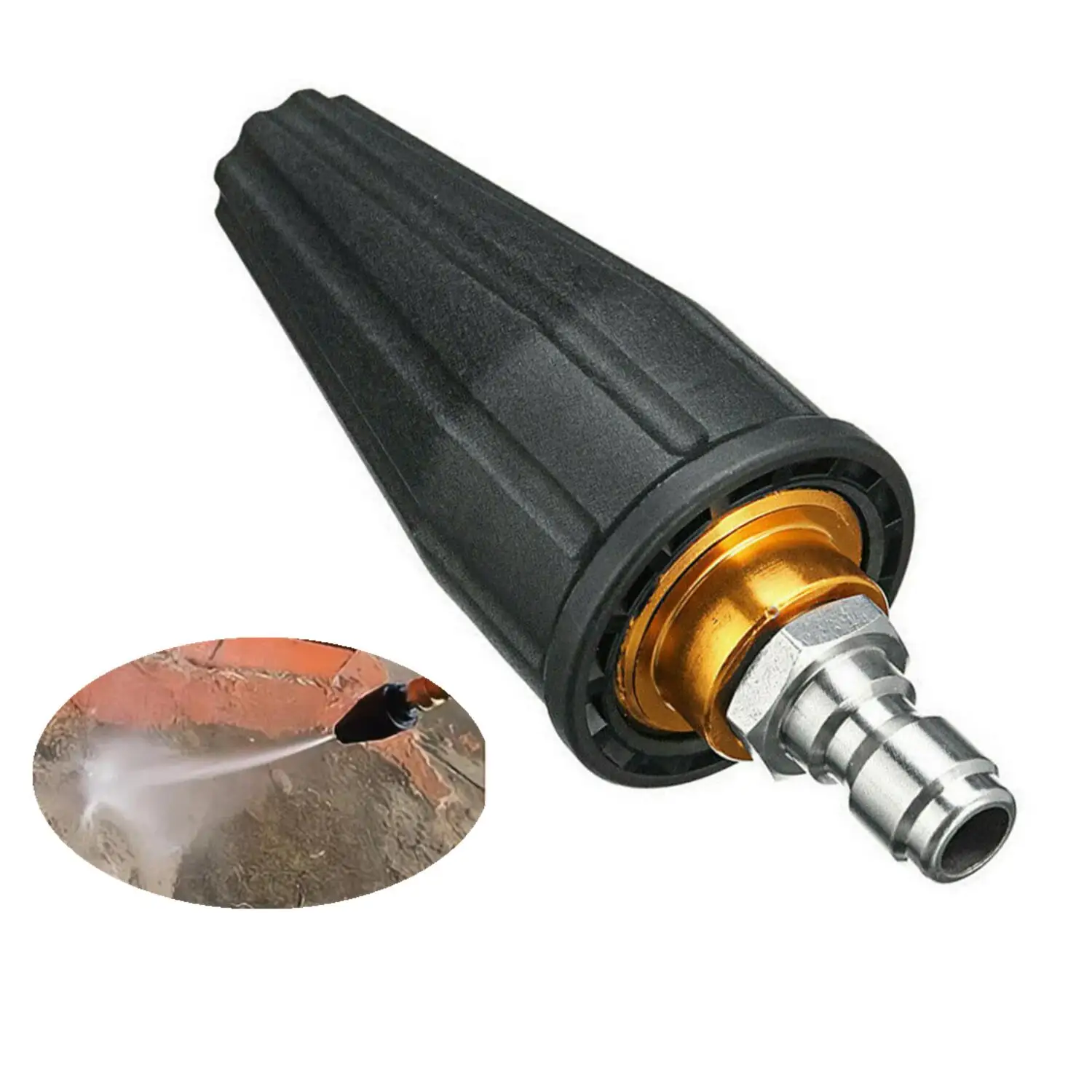 High Pressure Washer Jet Wash Dirt Blaster Rotating Turbo Nozzle Sprayer Tip 3600 PSI Car Was Tool Accessories