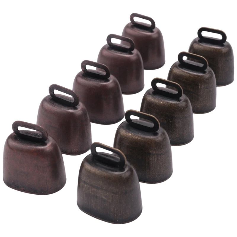 

10PCS Cow Horse Sheep Grazing Small Brass Bells,Cowbell Retro Bell For Horse Sheep Grazing Copper,Cow Bells Noise Maker