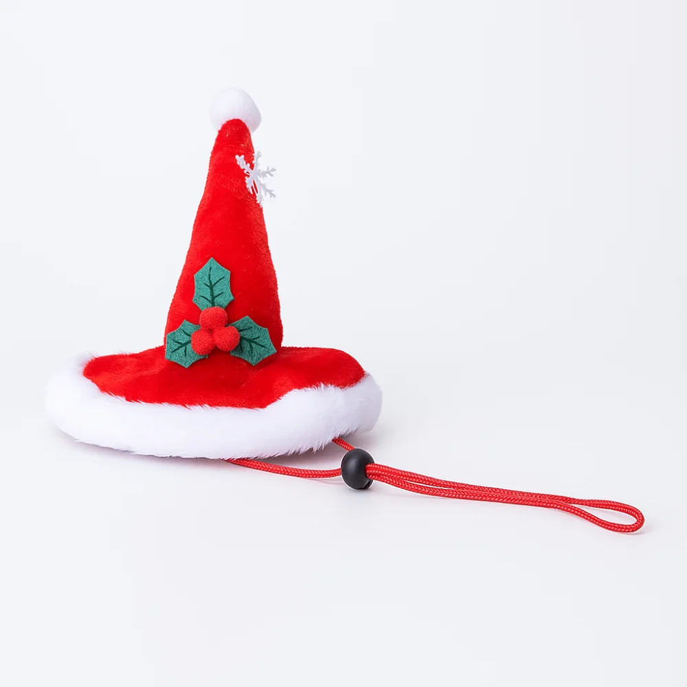 

Pet Costume Accessory Adjustable Pet Christmas Hat Soft Comfortable Pet Santa Hat Cute Colorful Festive Pet Hat Holiday Photos