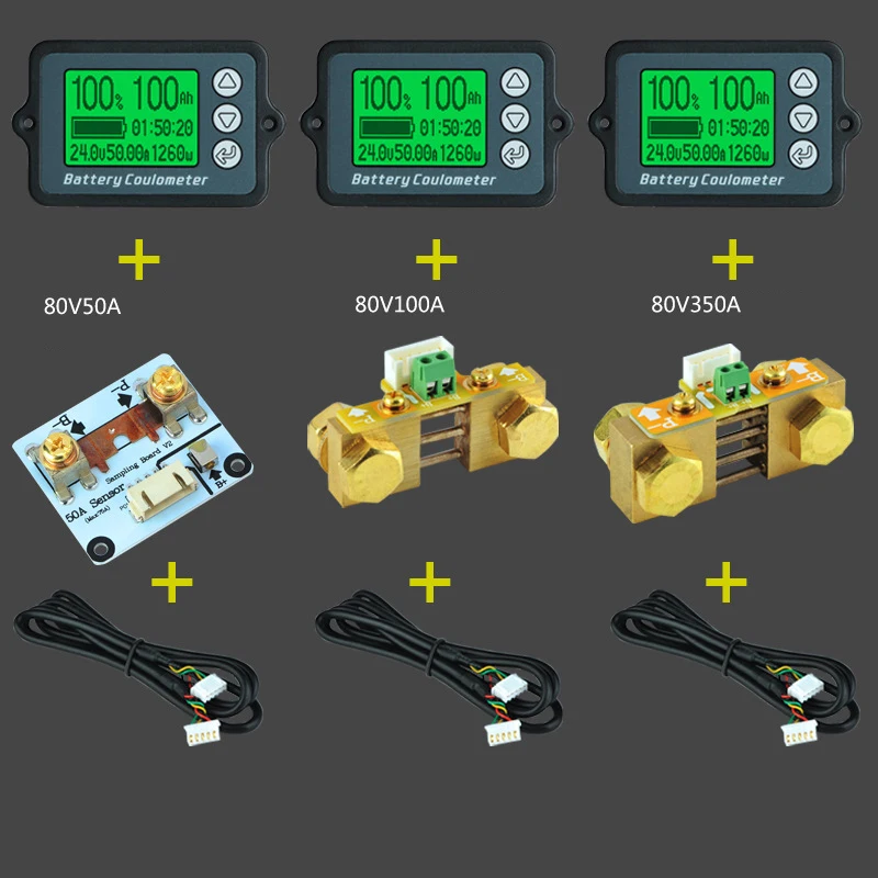 K50 80V 50A/100A/350A TK15 Professional Precision Battery Capacity Tester for Portable Equipment E-bike/Balance Car/Cleaning