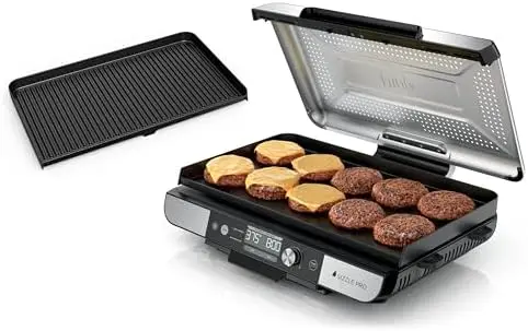 

Ninja Sizzle Pro XL 20" Griddle & Grill with Nonstick Plates - Silver GX101