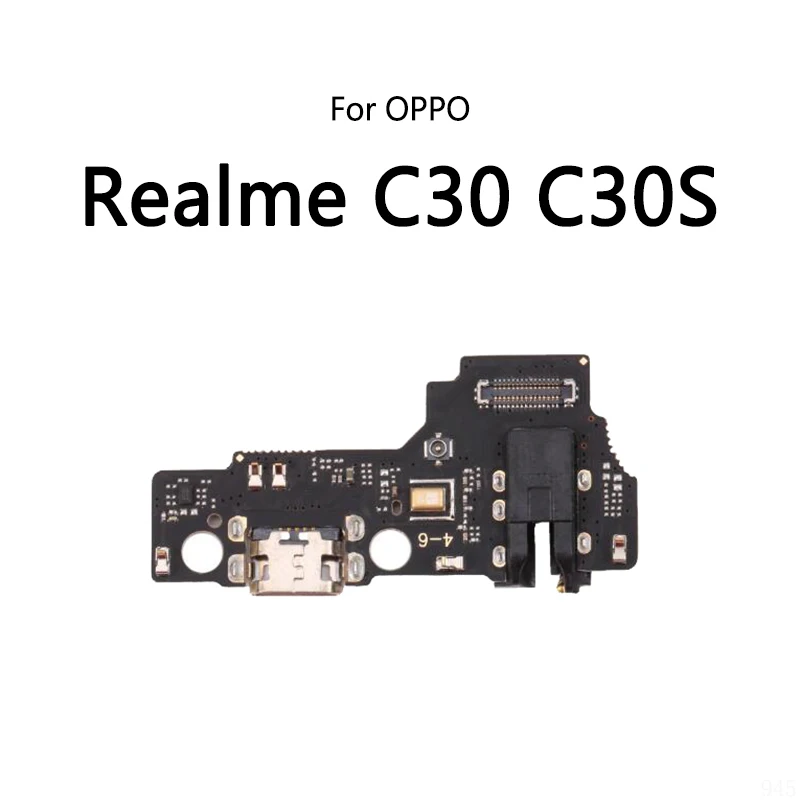 USB Charge Dock Port Socket Jack Plug Connector Flex Cable For OPPO Realme C30 C30S C33 C53 C55 Charging Board Module