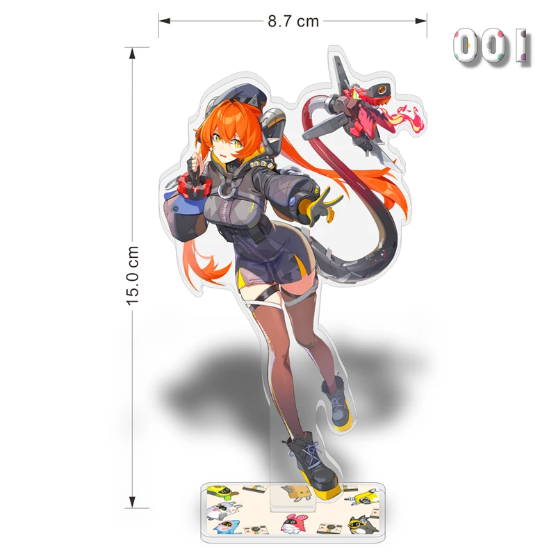 Game Zenless Zone Zero Collection Toys Ellen Joe Cosplay Acryli Figure Hoshimi Miyabi Rainbow Film Stand Desk Decor Gifts