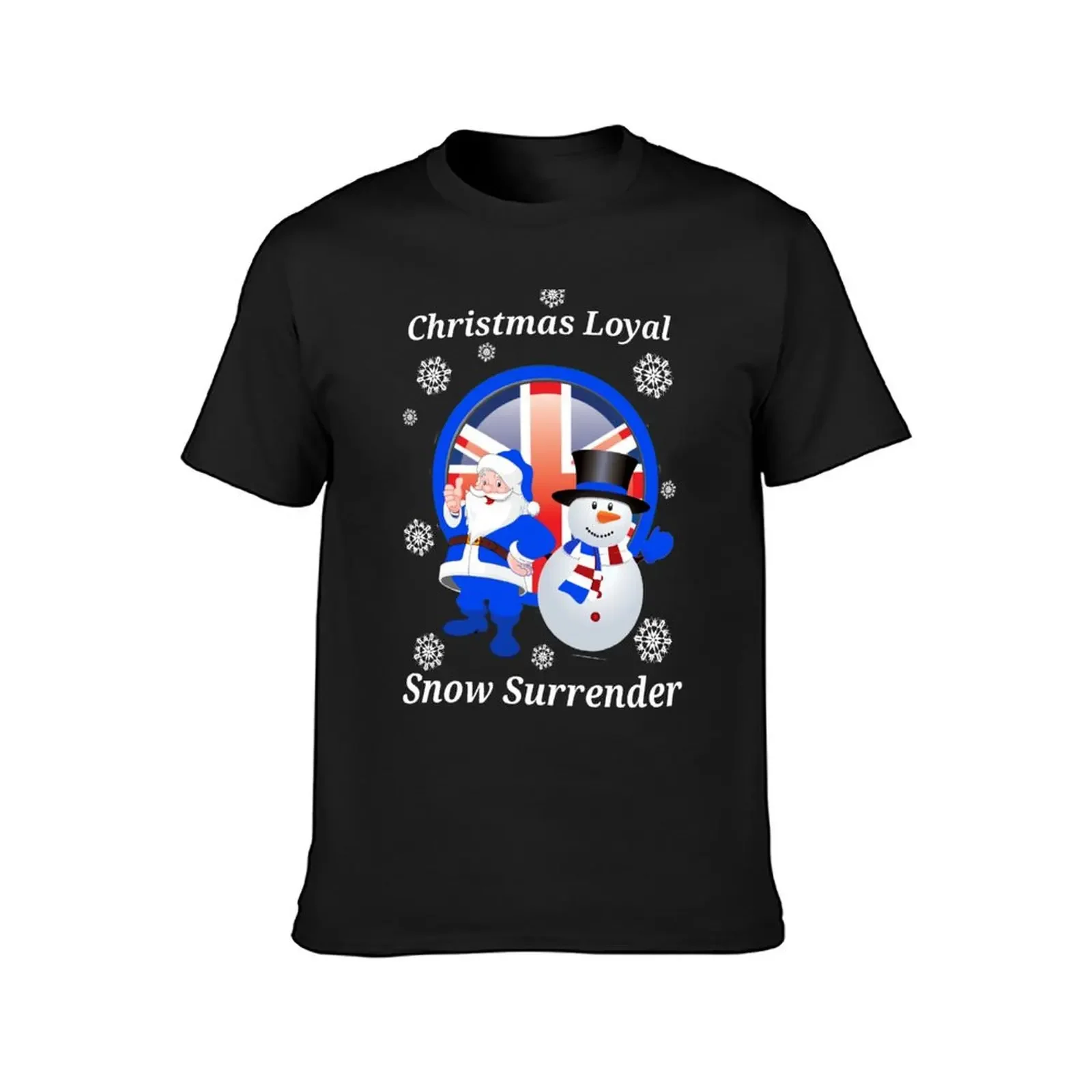 Christmas Loyal Snow Surrender T-Shirt Blouse customs Men's cotton t-shirt