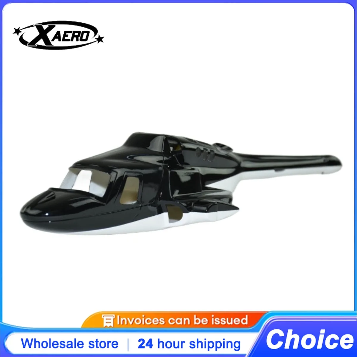 ROBAN 250 Size Airwolf Scale Helicopter Fuselage Fiberglass Body Shell for 250 Size Helicopters
