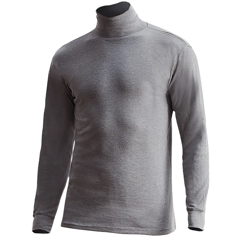 Turtleneck Undershirt MEN Cotton Blouse Long Sleeve Thermal T Shirt Homme Manche Longue Termal Hombre Camisetas Termicas Para