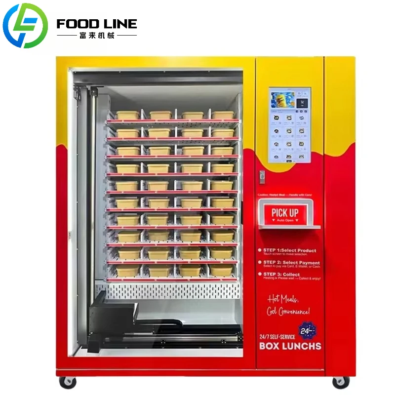 OME Hot Food Vending Machine for Business Efficient Hot Meal Vending Machine with Friendly Interface Lunch Box Vending Machine