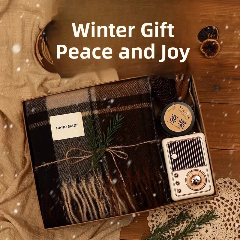 

Cisas Gift Box Winter Scarf Practical Creative Birthday Gift for Girlfriend Fem Friend Couple Romantic Present